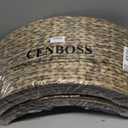 CENBOSS Rattan Christmas Tree Collar, Wicker Tree Skirt & Stand Base Cover (Black Wash, 42 inch)