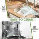 Glass Cutting Board for Kitchen Counter, HQAUT Tempered Glass Cutting Board for Countertop with Non-Slip Feet, Scratch, Heat and Shatter Resistant, Easy to Clean, (5''x7'',8''x10",10''x14'') (set of 4)