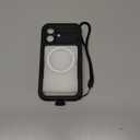 Lanhiem Magnetic for iPhone 16 Case, IP68 Waterproof Dustproof Case, [Compatible with Magsafe] [Built-in Screen Protector] Full Body Heavy Duty Rugged Phone Cover 6.1 inch, Black/Clear