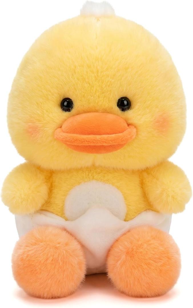 YUKOUQIAN Duck Stuffed Animal Cute Plush Doll Toy 8 inch for Girls Boys Christmas (Egg Duck)