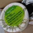 Amazon Basics Everyday Disposable Paper Plates, 8.62 Inch, Microwave-Safe, Cut Resistant, Soak-Proof, 100 Count