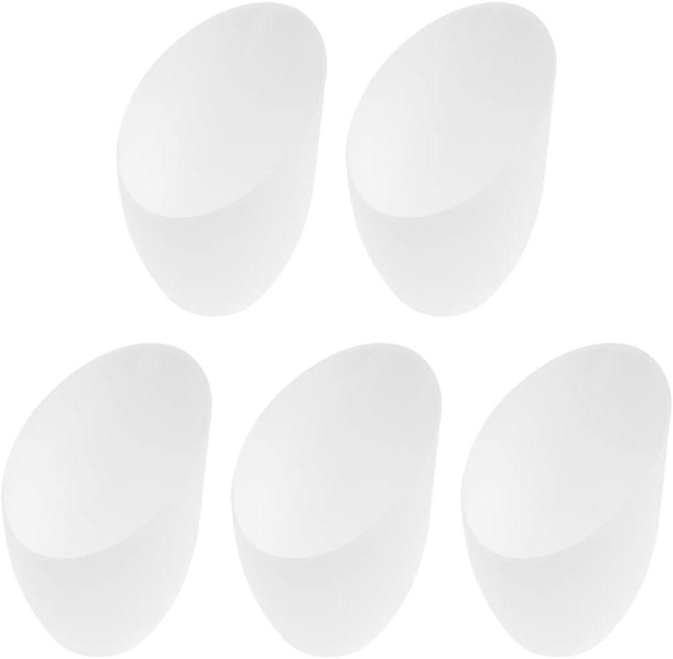 Uonlytech Horseshoe Lampshade Replacement 5-Pack Plastic Lamp Shade Covers for Floor Lamps Desk Lamps 5.35X4.33X1.37 Inches Durable Light Accessory for Living Room Bedroom Office (13.6x11x3.5cm)