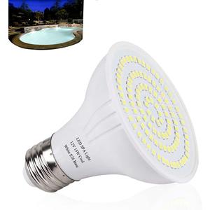 12V LED Spa Light Bulb Daylight White 15W 1500Lumen 6000k Spa Bulb E26 Hot Tub Replacement for Pentair Hayward Underwater Light Fixtures Replace up to 100-300W Halogen Bulb