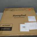 SUNNYFEEL Camping Directors Chair, Heavy Duty,Oversized Portable Folding Chair with Side Table, Pocket for Beach, Fishing,Trip,Picnic,Lawn,Concert Outdoor Foldable Camp Chairs, 21.26 x 25.00 x 36.22 inches