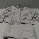 AUXDIO Women 2 Piece Outfits Casual Workout Sets Bodycon Tracksuit Zip Up Long Sleeve Hoodle Jacket Jogger Pants Set (Large, Grey)