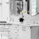 KENES Single Handle Bathroom Sink Faucet, Brushed Nickel Vanity Faucet for Bathroom Sink, with Pop Up Drain Stopper & Water Supply Lines LJ-9031