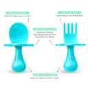 Grabease Baby & Toddler Utensils - Spoons & Forks - BPA-Free & Phthalate-Free, Cutlery Set for Baby & Toddler