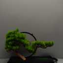 Zen Artificial Tree with Lamp Rings, Realistic Simulation Bonsai, Welcome Pine Faux Potted with Backflow Incense, Artificial Bonsai for Home Office Garden Patio Farmhouse Decoration, Pines 