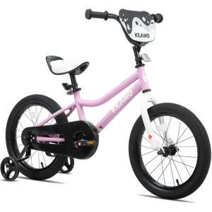 KEANO Kids Bike for Boys Girls Ages 3-12 Years Old, 12-18 Inch BMX Style Kid's Bikes with Training Wheels, 20 Inch Kids' Bicycle with Kickstand (Pink)