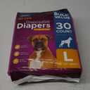 Inspire Pet Care Dog Diapers Female Dogs | Bulk Value Doggie Incontinence, Accidents, for Heat, Pee or Period and Housebreaking (Large (30 Count))