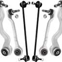 Detroit Axle - Front End Suspension Kit for BMW 228i 230i 320i 340i 428i 335i 328i M235i xDrive 4 Lower Forward Rearward Control Arms with Ball Joint 2 Sway Bar End Links Replacement