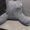 Reading Pillows for Sitting in Bed Adult, Back Rest Pillow for Sitting Up in Bed and Couch, Back Support Chair Pillow Support for Adult Backrest Pillows for Reading (Dark Grey 21 Inch)