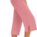 3 Pack Women's Capri Pants Capri Joggers Loose Cropped Workout Sweatpants Running Lounge Pants with Pockets (S)