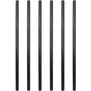 GeilSpace 6 Pack 1/2"  36" Pre-Cut Black Metal Pipe, Industrial Steel Fits Standard Half Inch Black Threaded Pipes and Fittings - Vintage DIY Industrial Shelving (1/2"  36", Black)