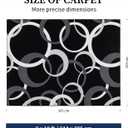 YIHOUSE Black and White 8x10 Area Rugs for Living Room, Circle Pattern Washable Rug for Bedroom Non Slip Low Pile, Soft Modern Carpet for Dining Room Playroom Home Office Decor