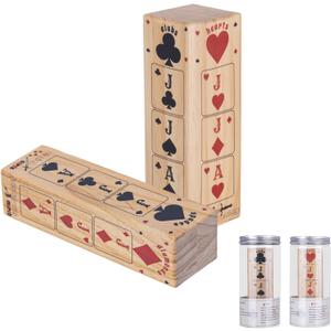 Wooden Trump Marker Cubic Column Set of 2,Trump Indicator, Clear Large Size Euchre Cubic Column, Great Tools for Euchre Pinochele Playing Cards Wooden Trump Marker Cubic Column Set of 2,Trump Indicator, Clear Large Size Euchre Cubic Column, Great Tools for Euchre Pinochele Playing Cards