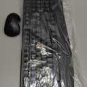 Wireless Keyboard and Mouse Combo, EDJO 2.4G Full-Sized Ergonomic Computer Keyboard with Wrist Rest and 3 Level DPI Adjustable Wireless Mouse for Windows, Mac OS Desktop/Laptop/PC (Black)