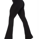 Sunzel 34'' Women's Cross Waist Flared Leggings Women's leggings, Black, XL