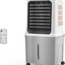 10.6 Gal Evaporative Air Cooler, 3000 CFM Swamp Cooler with 4 Ice Packs, 12H Timer, 3 Speeds & 3 Modes, 35" Portable Fast Cooling Fan for Patio, Bedroom, Garage, Backyard