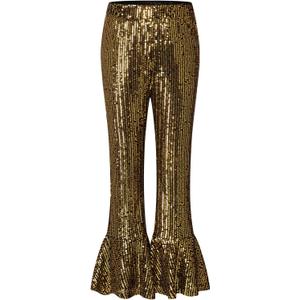 GRACE KARIN Girls Sequin Pants Sparke Trouser Glitter Dance Bell Bottoms 5-14