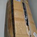 55 Trampoline for Kids - Toddler Trampoline with Adjustable Gymnastic Bar, Indoor/Outdoor Enclosure Net, No-Gap Safe Design, Up to 220 lbs, Gift for Boys & Girls (Stainless Steel, blue yellow)