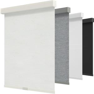 GENIMO Cordless Blackout Roller Shades, 45" W X 72" H, Linen Beige