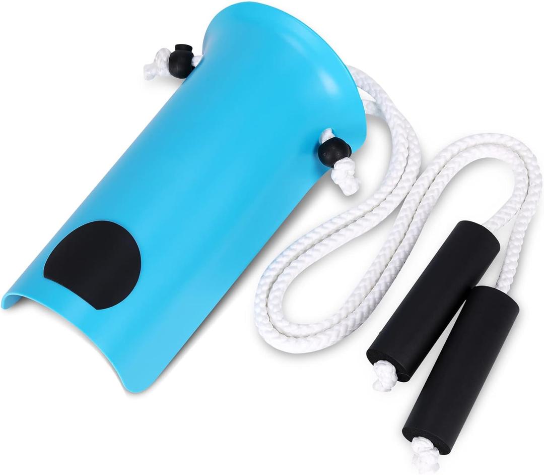 CAidRE Sock Aid - Wide 3.93" Sock Aid with Foam Handles, Sock Aide Device for Elderly, Sock Helper Easy On Easy Off for Regular Socks, Blue