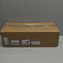 Deck Metal Porch Guard Rail Kit with Balusters - 2 Section Wrought Iron Flat Railing with Wooden Top for Outdoor Deck, Porch, and Balcony (34 in. H x 2.7 ft. W) (Rustic Brown+Black)