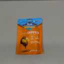 Blue Diamond Almonds, Dark Chocolate Sea Salt Caramel Covered Thin Dipped Snack Nuts for Guilt-Free Snacking with Half the Sugar, Perfect for Gathering, Holidays, or Craving a Sweet Treat, 4oz. Resealable Bag