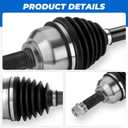 TadaMark 2PCs Front CV Constant Velocity Axle Shaft Assembly Fit for Nissan Altima 2013 2014 2015 2016 2017 2018 L4 2.5L (for Sedan only), Left Driver and Right Passenger Side