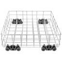 Upgraded W10311986 W10380384 Dishwasher Rack, W11158802 Dishwasher Lower Dishrack with 4 Lower level rack wheels, replacement for Whirlpool Dishwasher, 20.5" x 20.5" x 5.9" Material Upgrade