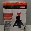 6 Ton Jack Stands (13,200 LBs Capacity) - Heavy Duty Car Jack Stands with Double Pin Locking, 15.6"-23.4" Adjustable Height, Extra Rubber Pads for Trucks, Garage, Vehicle Lifting, 1 Pair Red