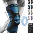 NEENCA Professional Knee Brace for Pain Relief, Medical Knee Support with Patella Pad & Side Stabilizers, Compression Knee Sleeve for Meniscus Tear, ACL, Joint Pain, Runner, Workout (Blue, Large)