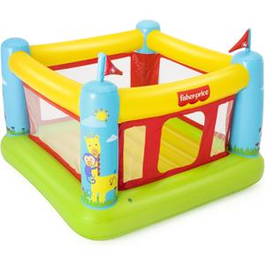 Fisher-Price Bouncetastic Inflatable Bouncer | Indoor and Outdoor Bounce House for Kids | Great for Ages 3+, 69 inches x 68 inches x 53 inches