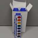 Watercolor Paint Sets for Kids - Bulk Pack of 12 with 8 Washable Paint & Brush - Perfect Kids Painting Set for Classrooms, Party Favours & Creative Fun