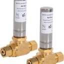 Washing Machine Water Hammer Arrestor, 3/8" Male Compression x 3/8" Female Compression, Straight Threaded, Stainless Steel Hammer Arrestor, Stop Water Shock and Noise, Quick Setup, 2 Pack