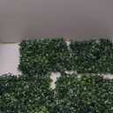 Crowye 48 Pcs 10 x 10 Inch Artificial Grass Wall Boxwood Hedge Panels UV Protected Grass Backdrop Wall Decor Greenery Privacy Hedge Screen for Outdoor Indoor Garden Fence Backyard Deco