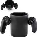 1 PackBigMouth Inc. Game Over Ceramic Coffee Mug, Video Game Controller Handle Cup, Gamer Gift, Holds 14 Ounces