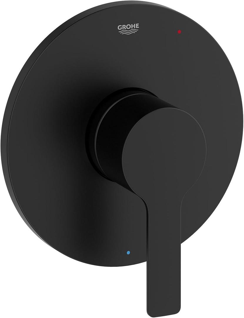 GROHE 293302430 Lineare Pressure Balance Valve Trim with Cartridge, Matte Black