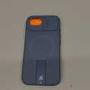 SURITCH for iPhone 16e Case with Magnetic Camera Slide Cover and Adjustable Kickstand, Compatible with MagSafe, Shockproof Bumper Case Slim Protective Cover 6.1 Inch,Blue