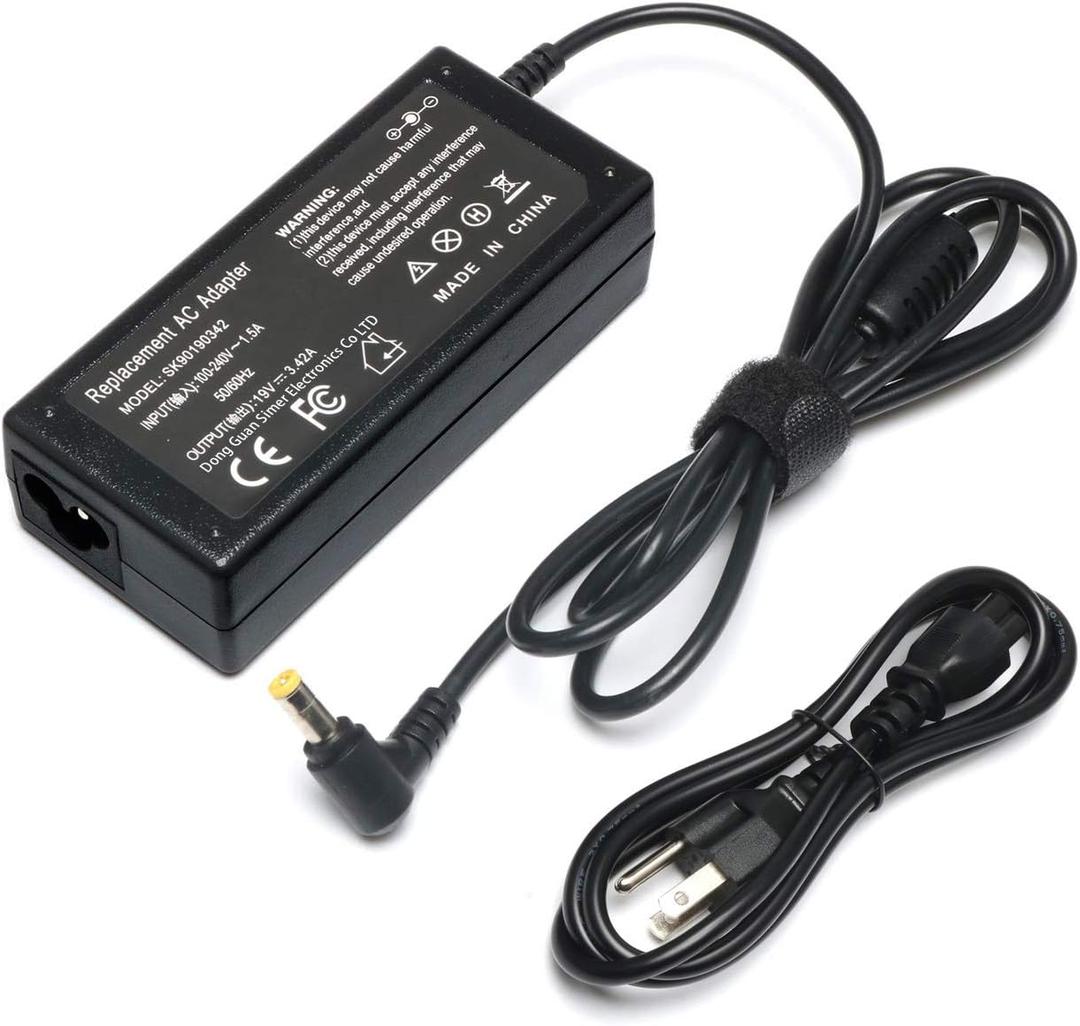 90W AC Laptop Adapter Charger for Asus K52F K53E K55A K55N U56E X550 X550CA X550L X550LA X551C X551CA X551M X551MA X551MAV X751MA ADP-65JH BB EXA0703YH ADP-65GD B Power Supply Cord