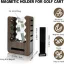 2 x Magnetic Stogie Holder Golf Accessories for Men, Portable Stogie Clip for Golf Cart Magnetic Holder with Adjustable Design - Fits Golf Carts, Chairs - Perfect Golf Gifts, Grilling, Fishing & Sporting
