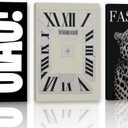 RVETNGVM 3Pcs Trendy Black And White Wall Art Wildlife Cheetah Roaring Posters Vintage Timepiece Abstract Clock Art Animal Aesthetic Prints For Living Room Bedroom Wall Decor Canvas 12"x16"