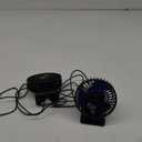 JZCreater USB Desk Fan, Mini Fan Portable, 3 Speeds Desktop Table Cooling Fan, Plug in Power Fan, Rotation Strong Wind, Quiet Personal Small Fan for Home Desktop Office Travel Bedroom, Black (2Pack)