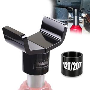 Moalaok Bottle Jack Adapter for 12 ton/ 20 ton-Transmission Jack Adapter for 3"/4" Round Axle & 3" Square Tubes-Hydraulic Bottle Jack Lifting Accessories for RV/Trailer/Farm Axle Lifter