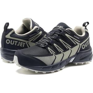 OUTJET Women's Waterproof Hiking Shoes Lightweight Non-Slip Trails Walking Shoes Outdoor Sneakers, Size: 7