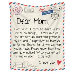 GEEMBI Gifts for Mom - Super Soft Fleece Throw Blanket for Couch Bed 60x80 in - Mother's Day Birthday Gifts for Women, Present for Mom Mama Mother-in-Law Stepmom from Daughter Son