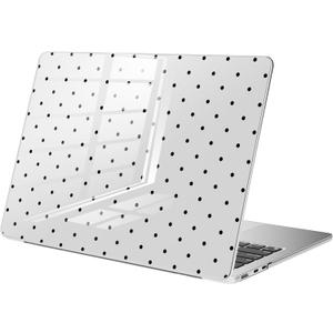 Compatible with MacBook Air 13.6 inch Case M5 M4 M3 M2 2026-2022 A3449 A3240 A3113 A2681 Release, Cute Black Polka Dot Protective Hard Shell Clear Cover for MacBook Air 13