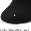 Women's Cotton Ankle Socks - 6 Pack Performance Comfort No Show Socks - Breathable Thin Athletic Socks (Black)