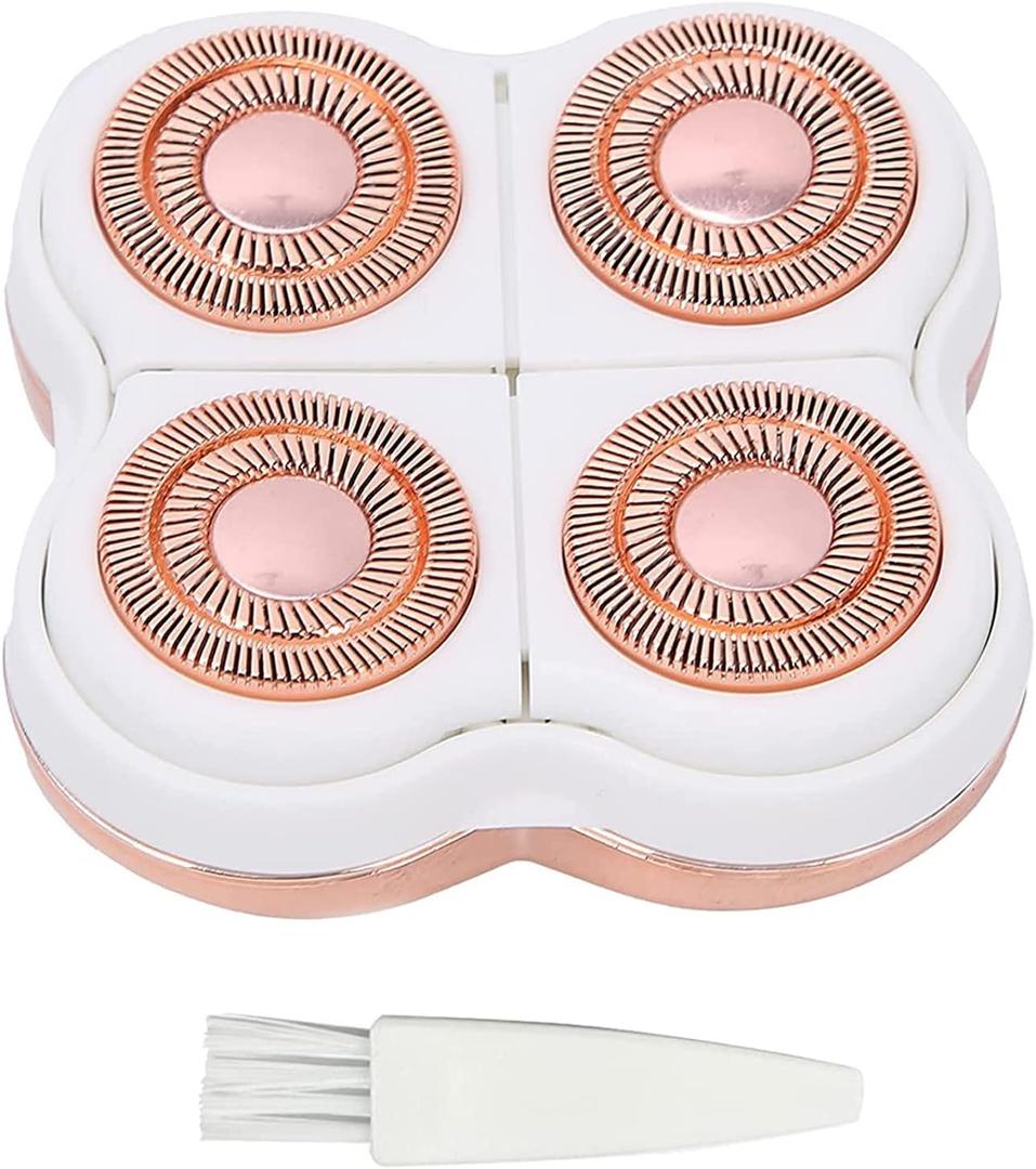 Flawliss Legs Shaver, Legs Hair Remover Replacement Heads for Finishing Touch Flawliss Replacement Heads with 1 Cleaning Brush